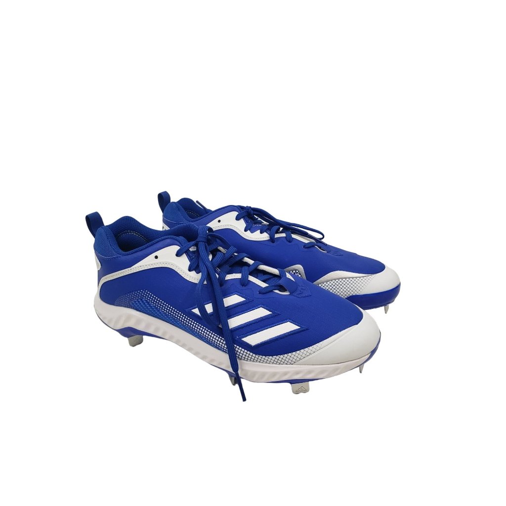 Adidas Men's Icon 6 Bounce Baseball Cleats In Royal/White - Size Us 12